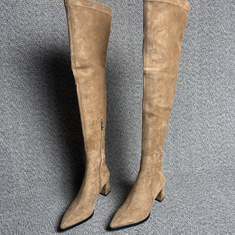 Street Fashion Rome - Winter Fashion Pointed Toe Women Long
