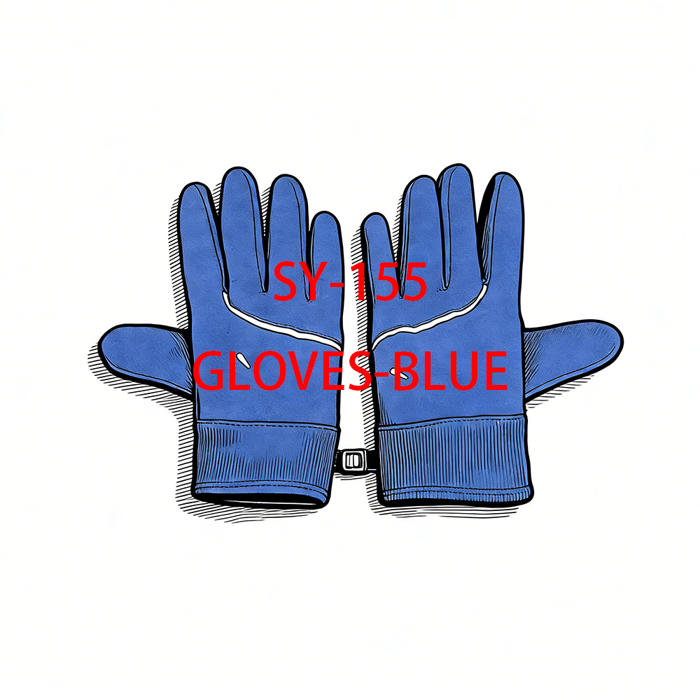 Street Fashion Gloves - SY-155 No Trace Gloves Black Reflection