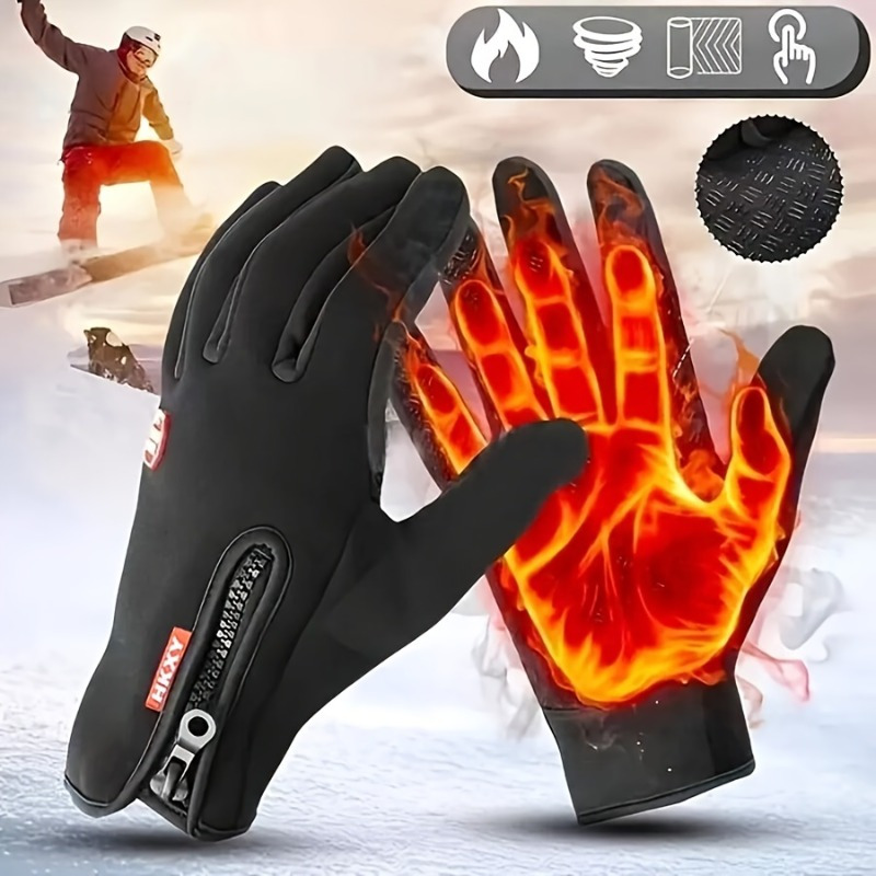 Street Fashion Gloves - Winter Fashion Simple Cycling Gloves Men