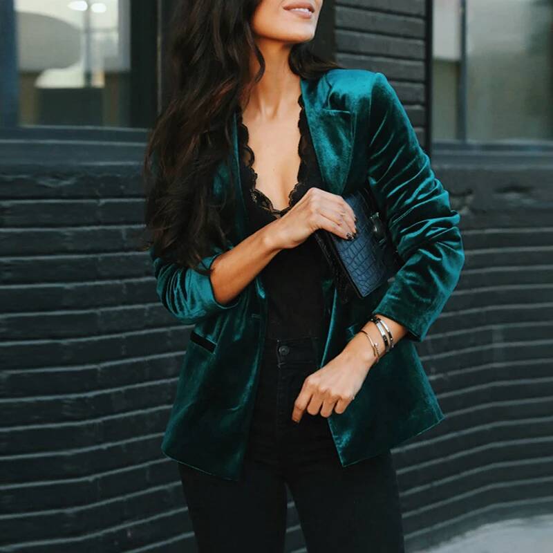 Street Fashion Taiwan - Casual Slim Long Sleeve Women's Outwear