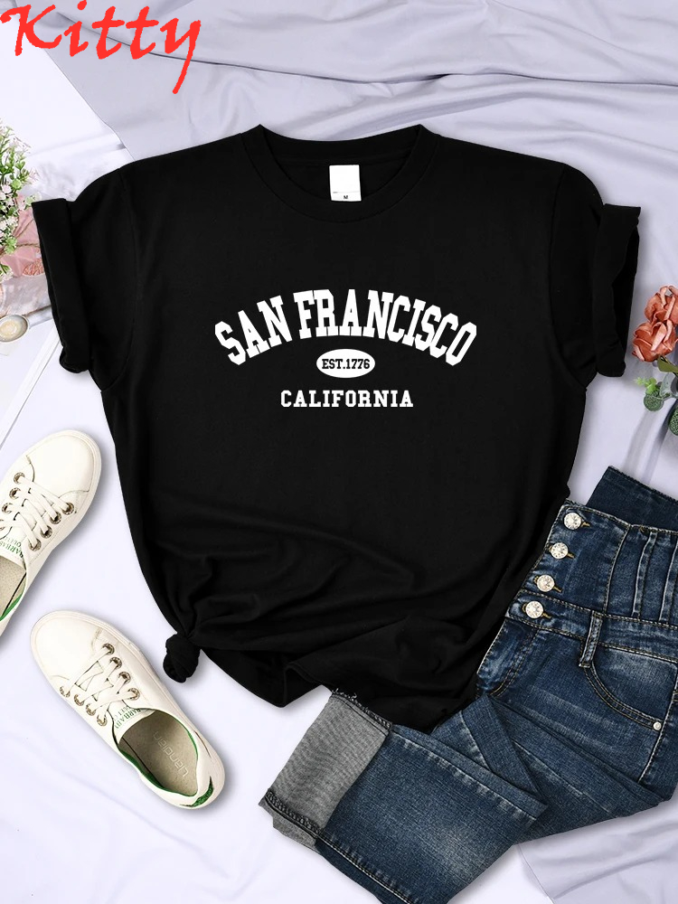 Street Fashion California - Sanfrancisco Est.1776 California Letter Street Women