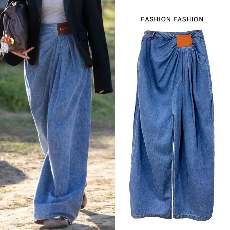 Street Fashion Taiwan - Wide Leg Jeans Women's 2026 New