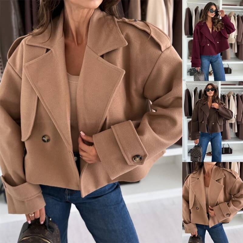 Street Fashion Taiwan - Spring Autumn Commuting Women's Casual Solid
