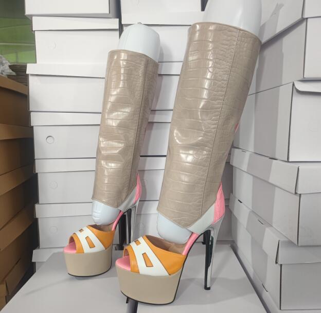 Street Fashion Rome - Orange Pink White Gray Mixed Color
