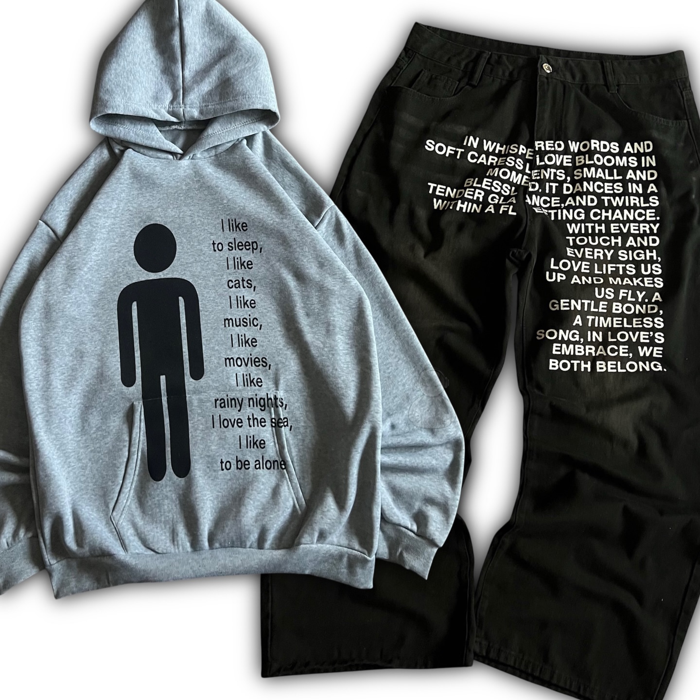 American Pattern Letter Jeans  - огляд і ціна Street Fashion Women