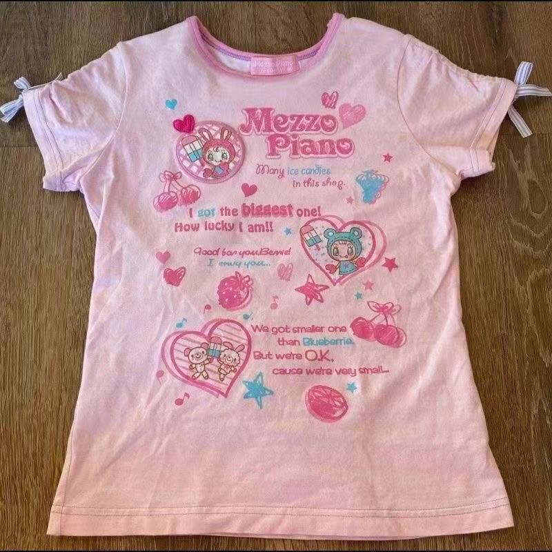 Vintage Kawaii Cute Short Slee - огляд і ціна Street Fashion Women