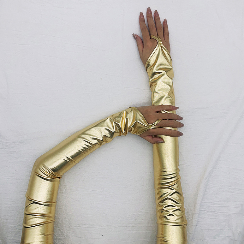 Women Patent Leather Hook Fing - огляд і ціна Street Fashion Gloves