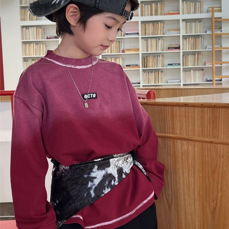 Boys Girls T-shirts 2025 Autum - огляд і ціна Street Fashion Korean Girl