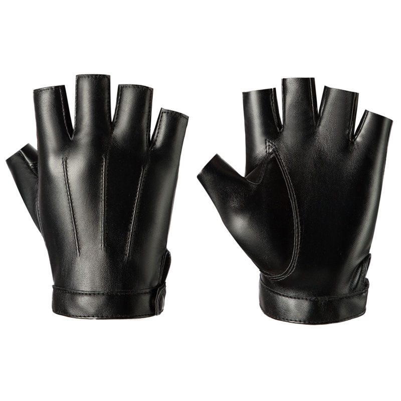 PU Leather Fingerless Gloves M - огляд і ціна Street Fashion Gloves