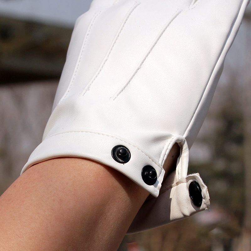 PU Leather Fingerless Gloves M - огляд і ціна Street Fashion Gloves