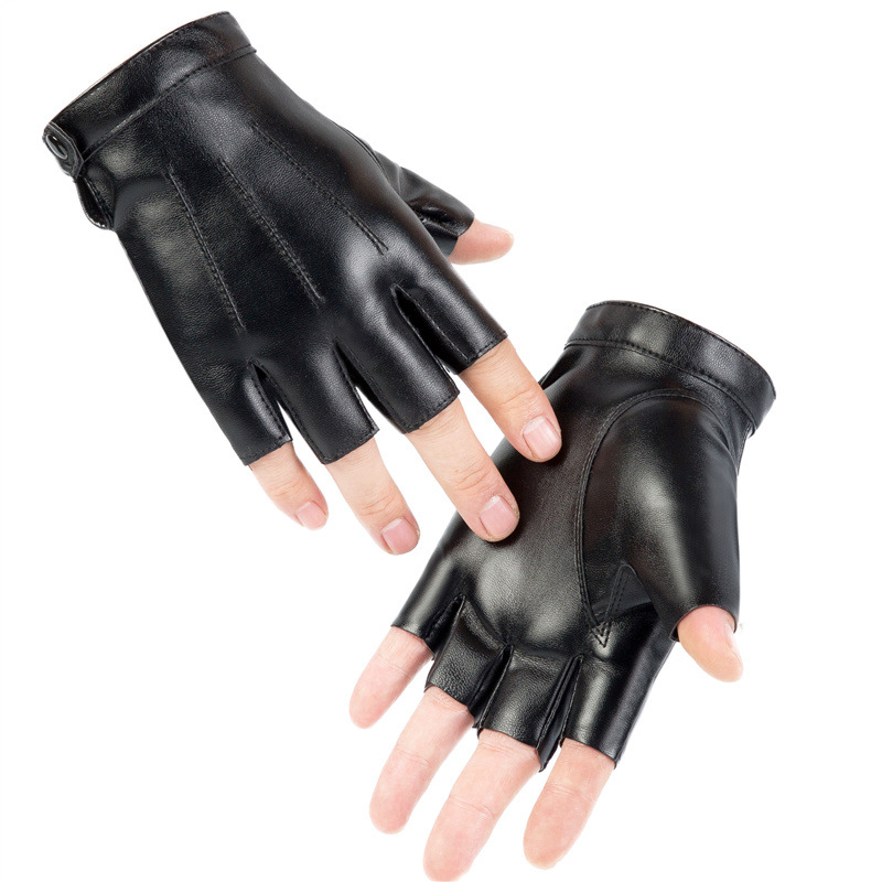 PU Leather Fingerless Gloves M - огляд і ціна Street Fashion Gloves