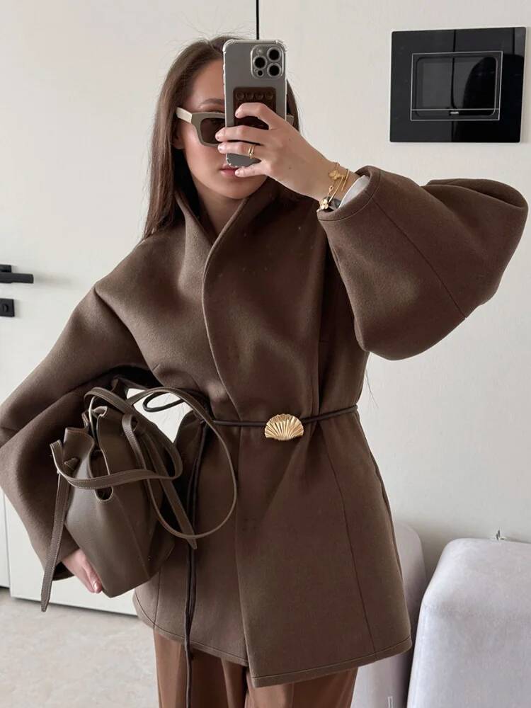 Chic Women's Solid Woolen Coat - огляд і ціна Street Fashion Taiwan