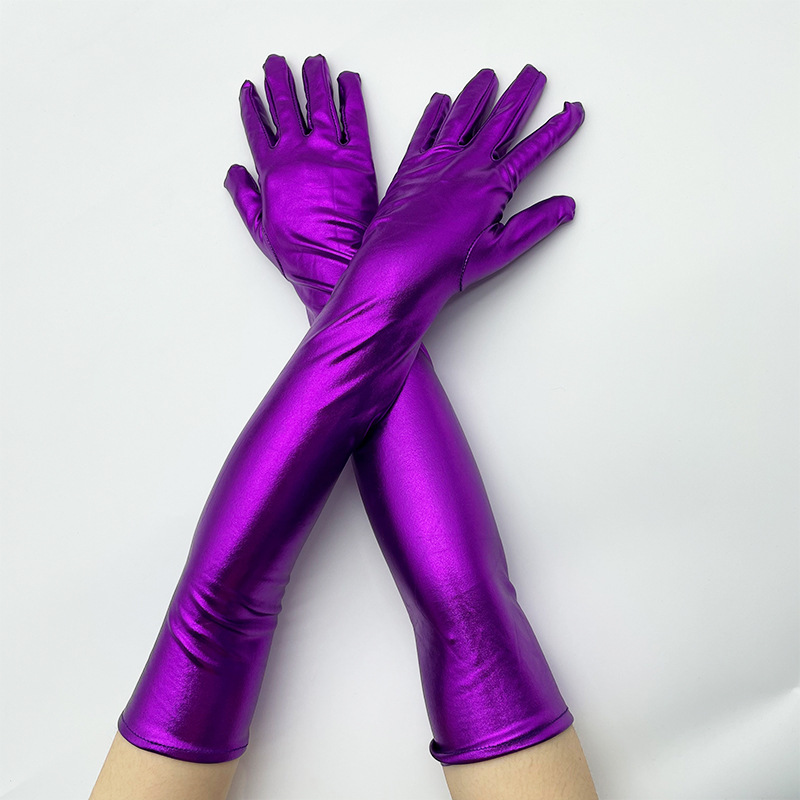 48cm Women Patent Leather Soli - огляд і ціна Street Fashion Gloves