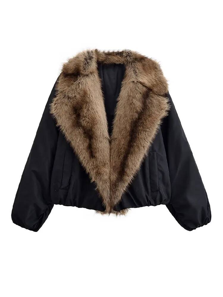 Women Fashion Faux Fur Collare - огляд і ціна Street Fashion Taiwan
