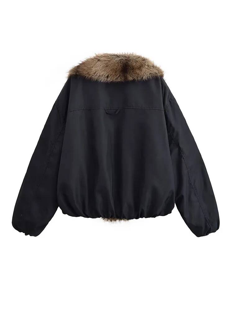 Women Fashion Faux Fur Collare - огляд і ціна Street Fashion Taiwan
