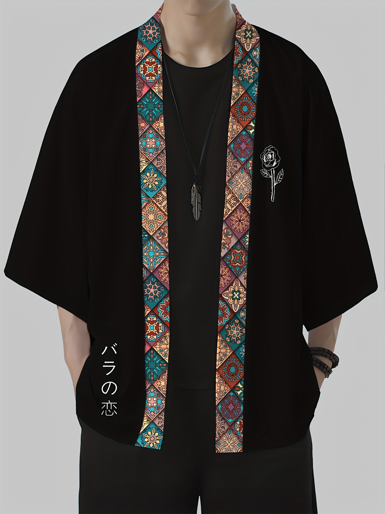 2026 Summer Men's Kimono 3D Pr - огляд і ціна Street Fashion Clothing