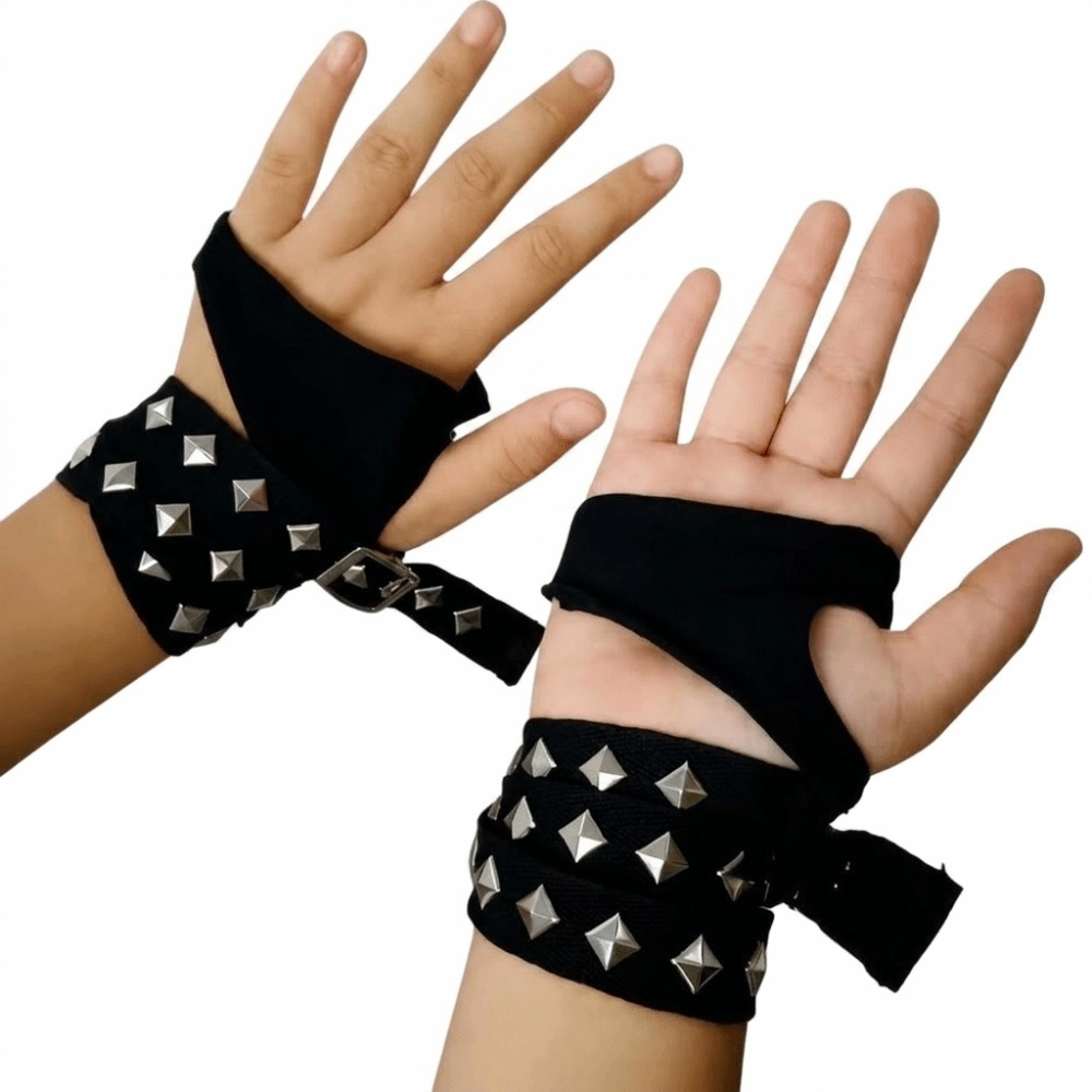 Metal Rivet Detail Women's Fin - огляд і ціна Street Fashion Gloves