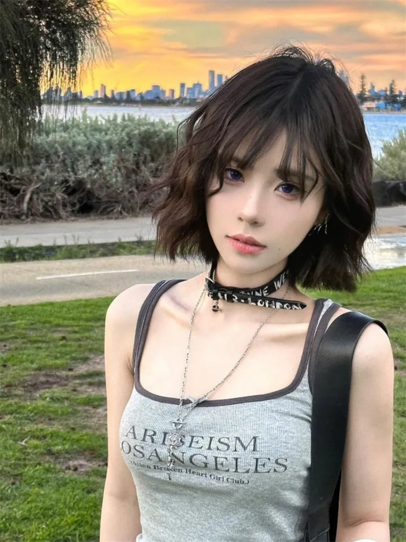 Fashion American Constrast Col - огляд і ціна Street Fashion Korean Girl