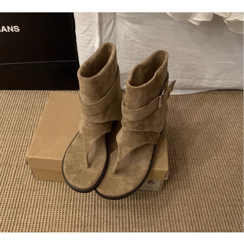 2025Spring Clip Toe Flats Sand - огляд і ціна Street Fashion Rome