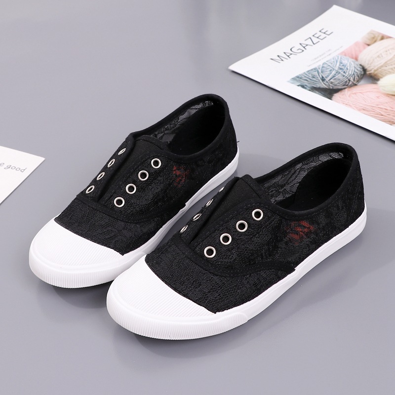 Fashion Lace White Canvas Shoe - огляд і ціна Street Fashion Ladies