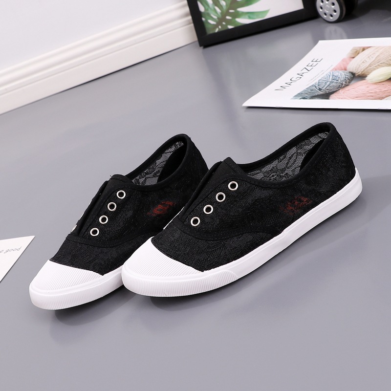 Fashion Lace White Canvas Shoe - огляд і ціна Street Fashion Ladies