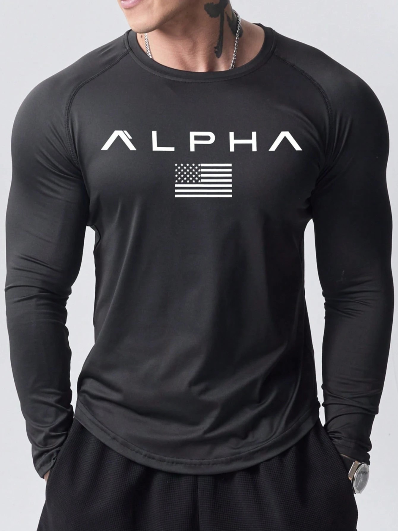 New men's long-sleeved T-shirt - огляд і ціна Street Fashion Men