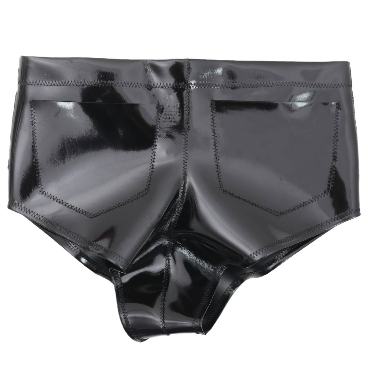 Women Men Glossy Pocket Shorts - огляд і ціна Street Fashion Women