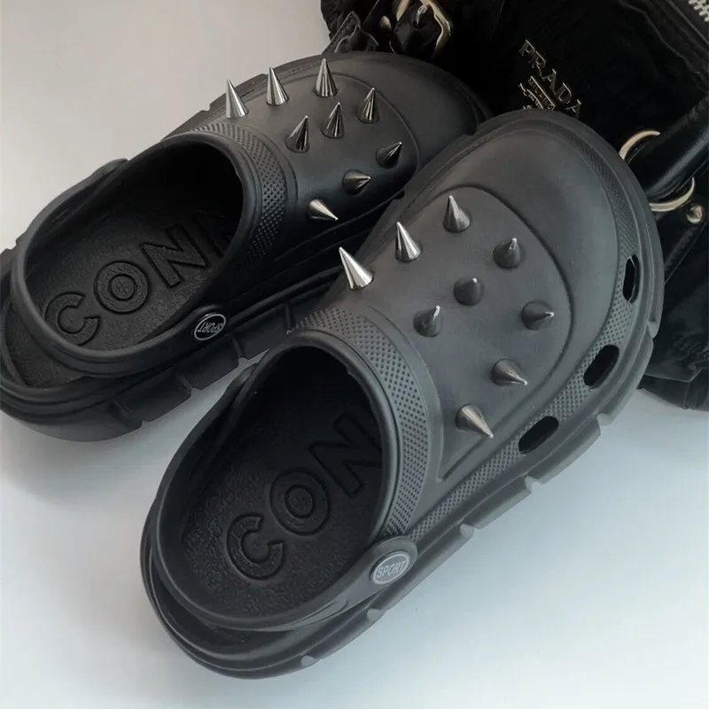 Y2K style Rivet Hole Shoes Wom - огляд і ціна Street Fashion Trends