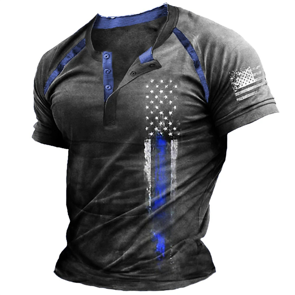 Funny 3D American Flag Print M - огляд і ціна Street Fashion Men