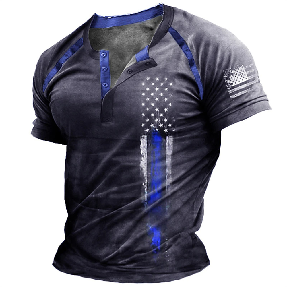 Funny 3D American Flag Print M - огляд і ціна Street Fashion Men