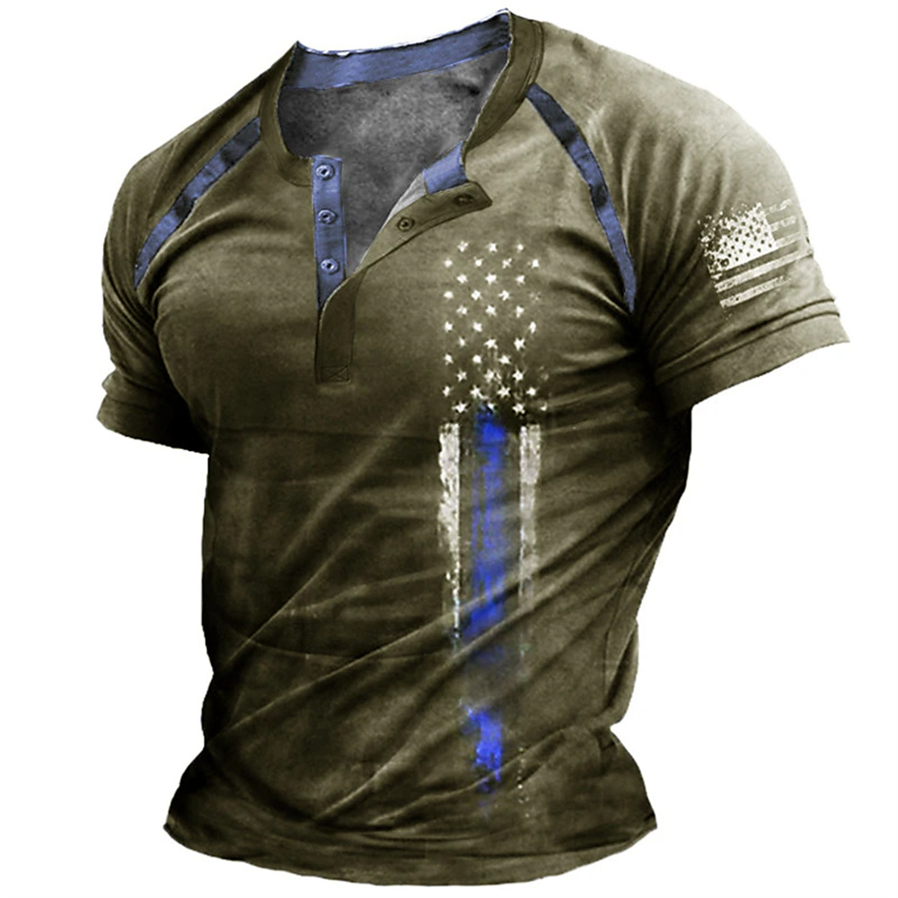 Funny 3D American Flag Print M - огляд і ціна Street Fashion Men