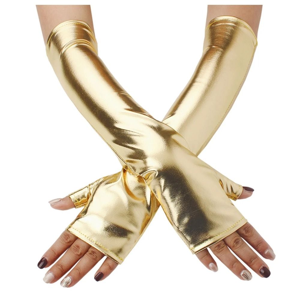 Sexy Fake Leather Metallic Glo - огляд і ціна Street Fashion Gloves