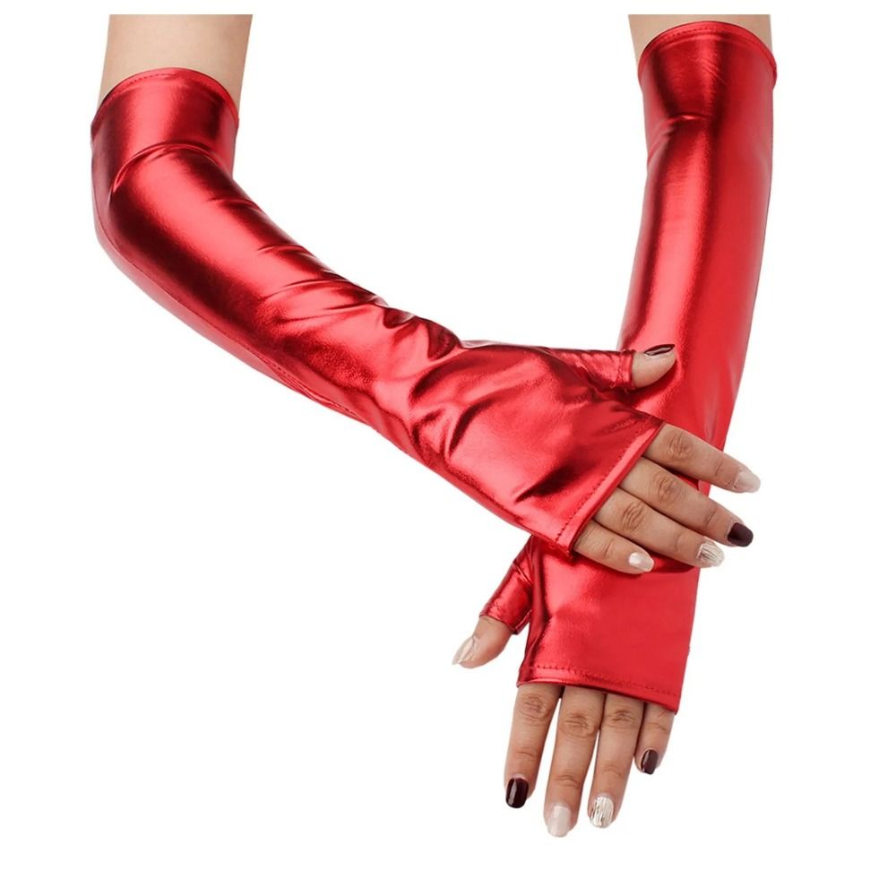 Sexy Fake Leather Metallic Glo - огляд і ціна Street Fashion Gloves