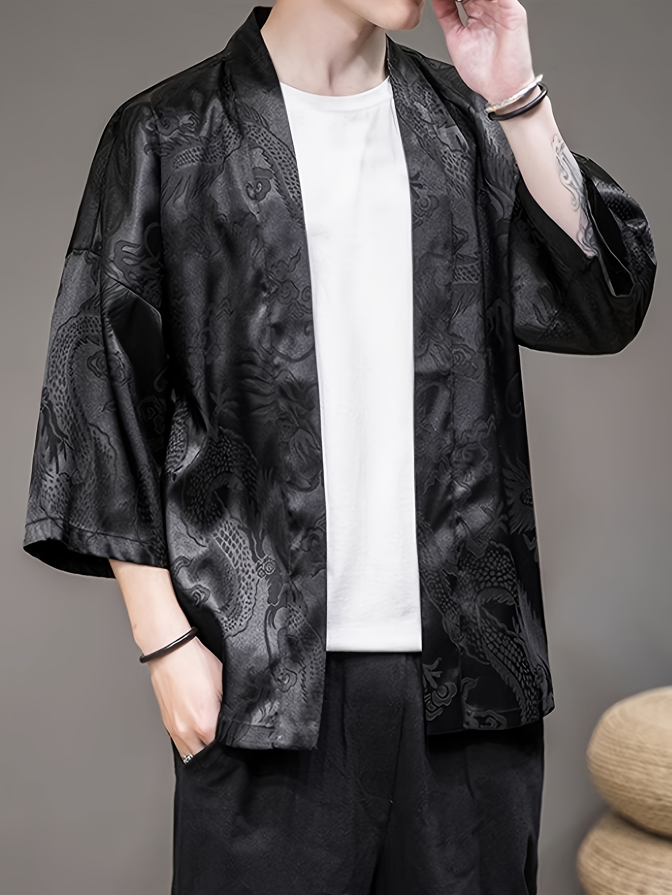 2026 Summer Men's Kimono 3D Pr - огляд і ціна Street Fashion Clothing