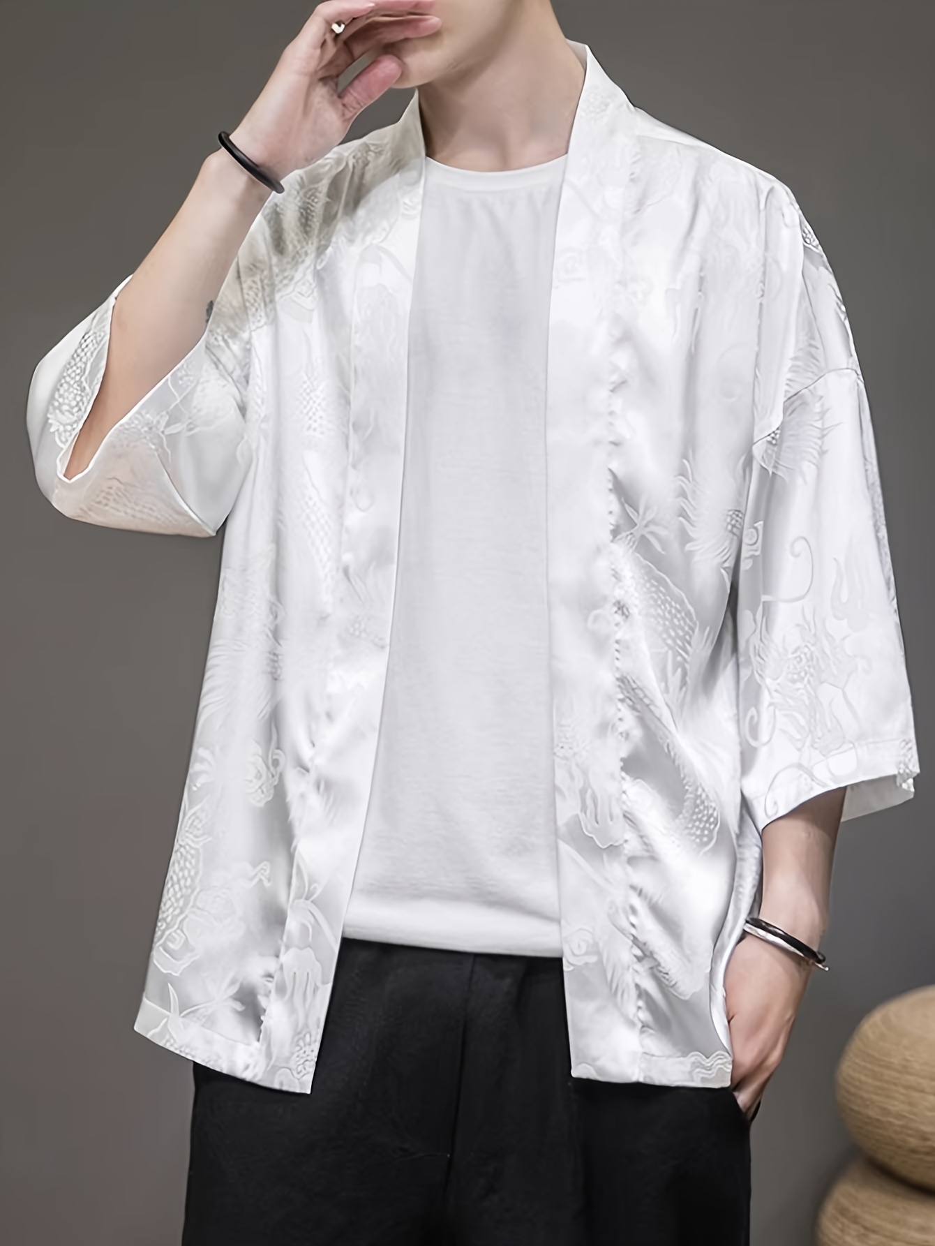 2026 Summer Men's Kimono 3D Pr - огляд і ціна Street Fashion Clothing