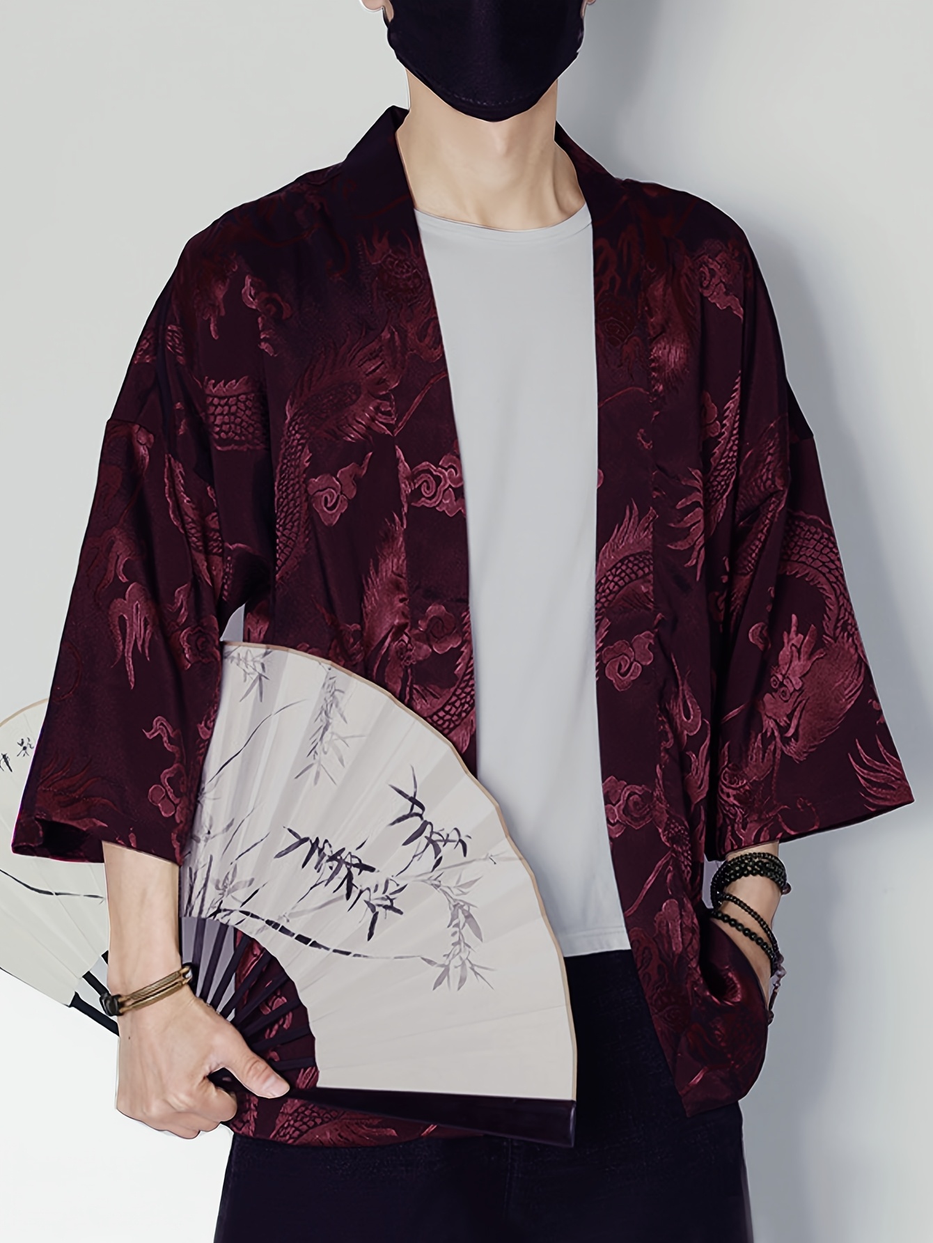 2026 Summer Men's Kimono 3D Pr - огляд і ціна Street Fashion Clothing
