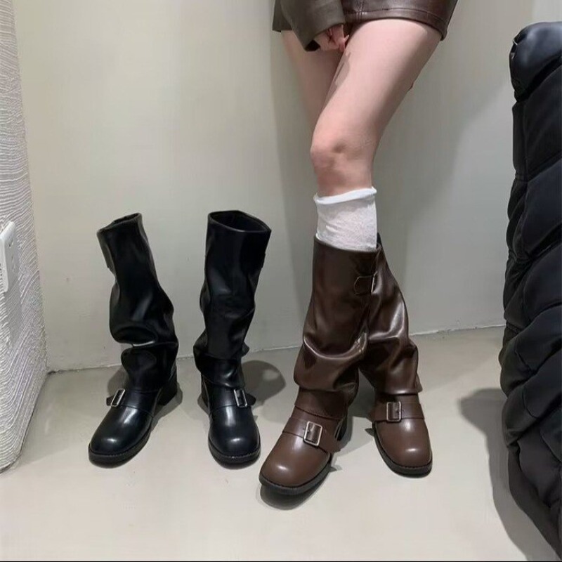 2025Woman Boots Knee High Plat - огляд і ціна Street Fashion Trends
