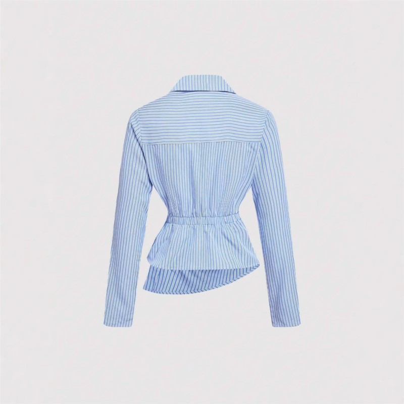 Fashion Striped Shirt For Fema - огляд і ціна Street Fashion China Girl