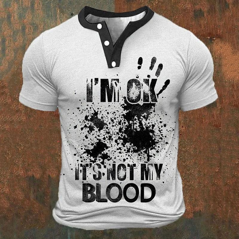 Funny 3D Letter Print Men's He - огляд і ціна Street Fashion Men