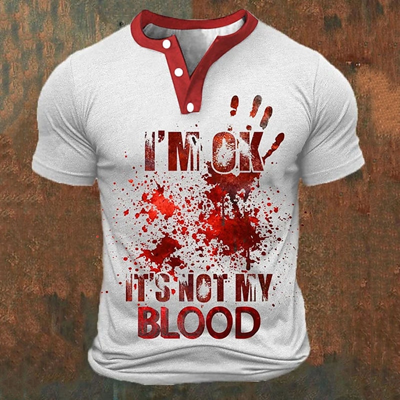 Funny 3D Letter Print Men's He - огляд і ціна Street Fashion Men