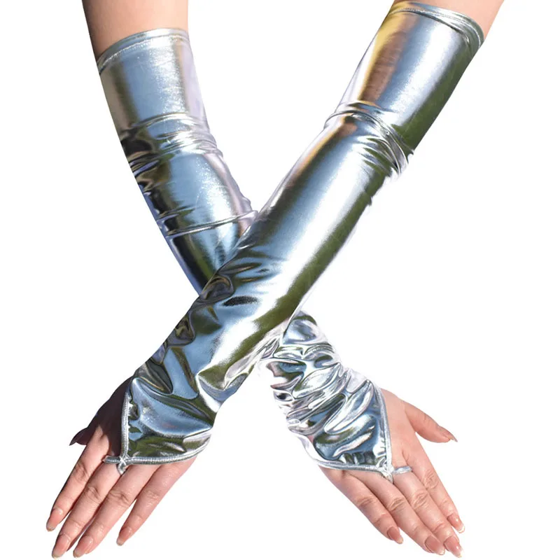 48cm Sexy Women Lacquer Leathe - огляд і ціна Street Fashion Gloves