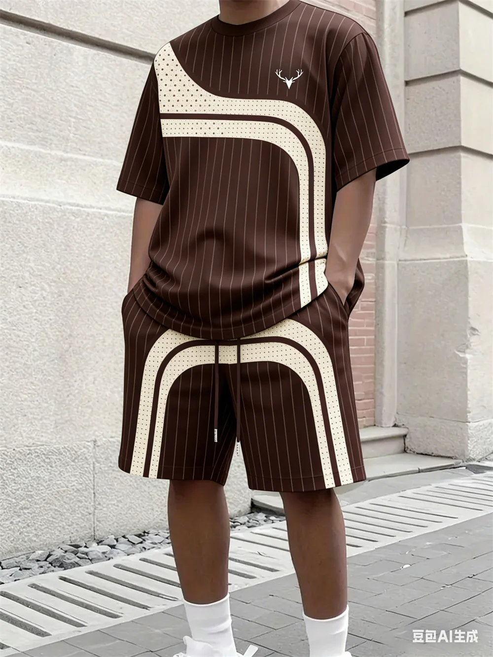 Fashion Summer Men's Stripe Pr - огляд і ціна Street Fashion Clothing