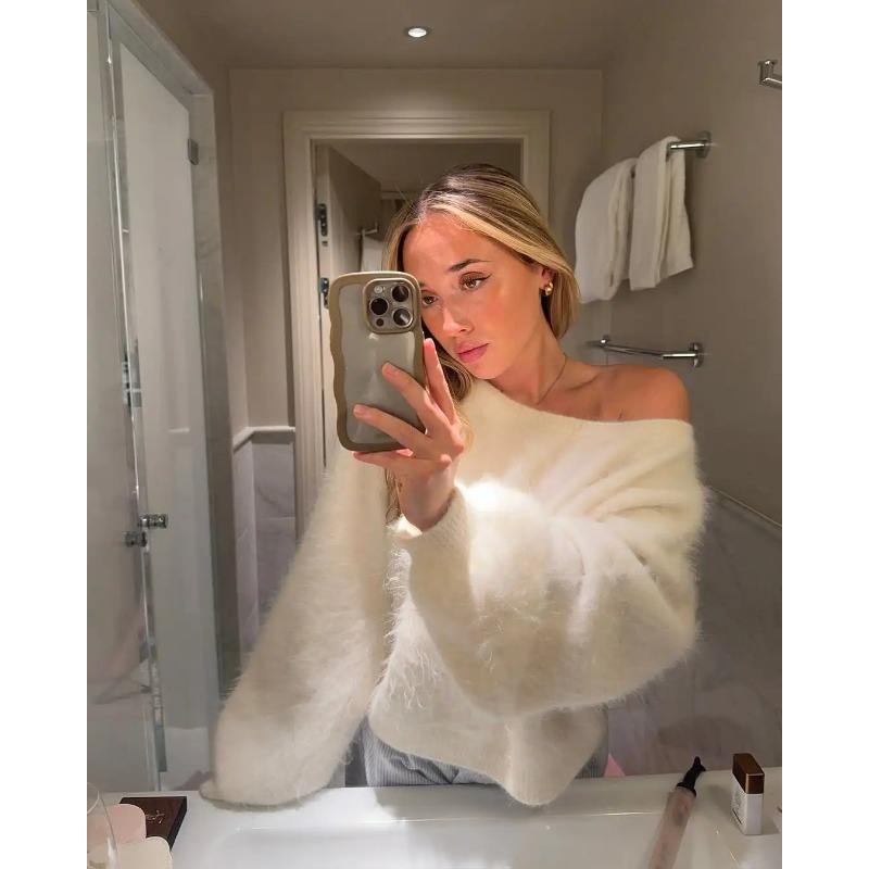 2025 Women Solid Off Shoulder  - огляд і ціна Street Fashion England