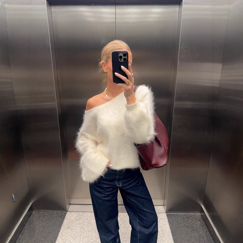 2025 Women Solid Off Shoulder  - огляд і ціна Street Fashion England