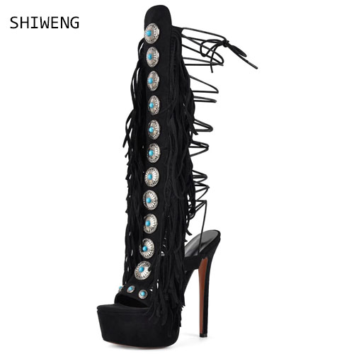 Sexy Open Toe Ladies Tassel Ge - огляд і ціна Street Fashion Ladies