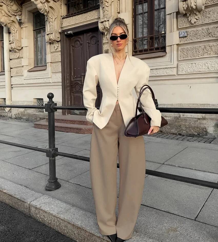 Lady Solid Waist Cinching Blaz - огляд і ціна Street Fashion Taiwan
