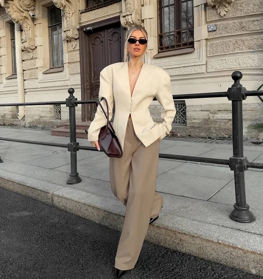 Lady Solid Waist Cinching Blaz - огляд і ціна Street Fashion Taiwan