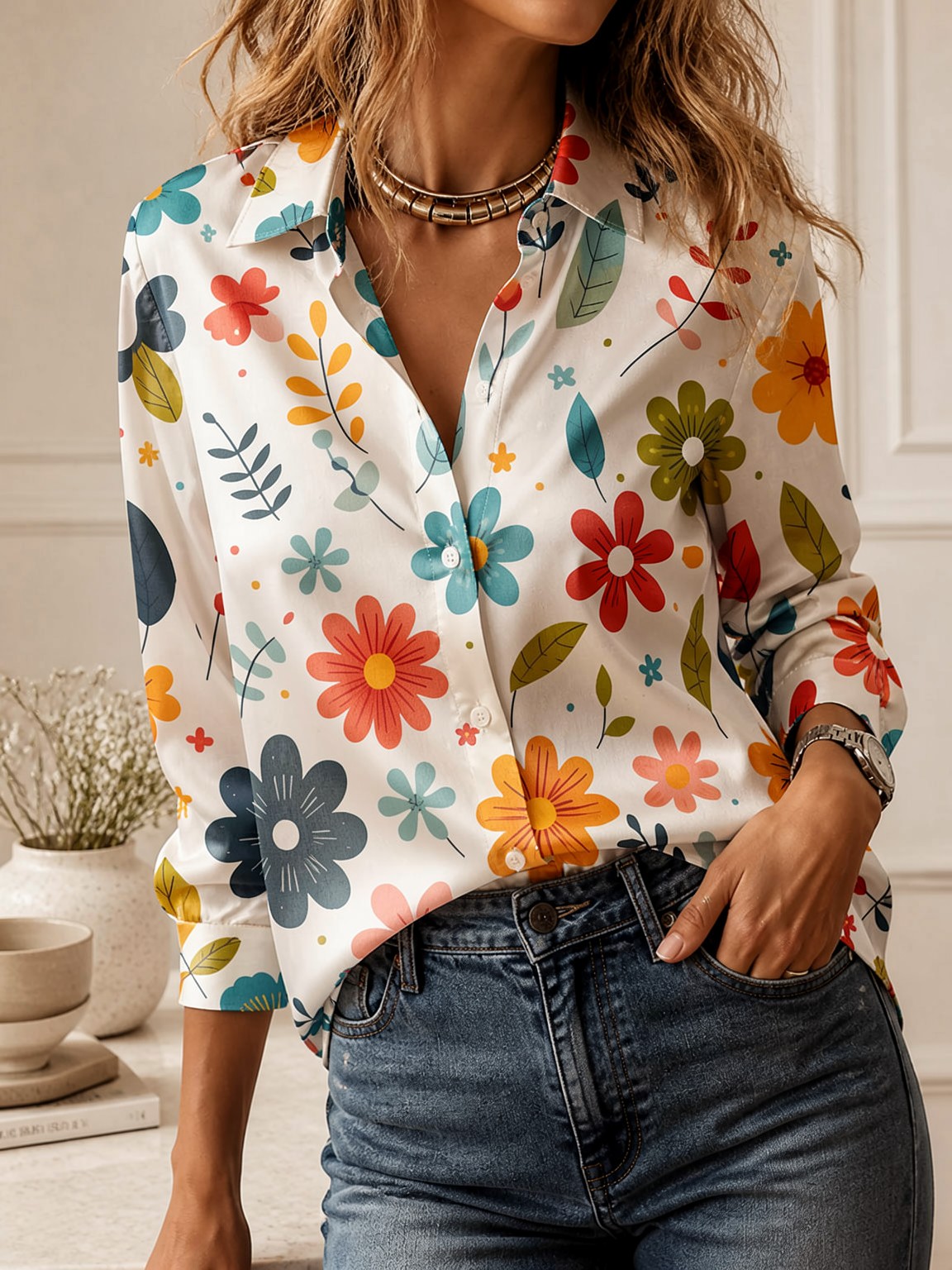 Versatile Daily Lapel Shirt, L - огляд і ціна Street Fashion Ladies