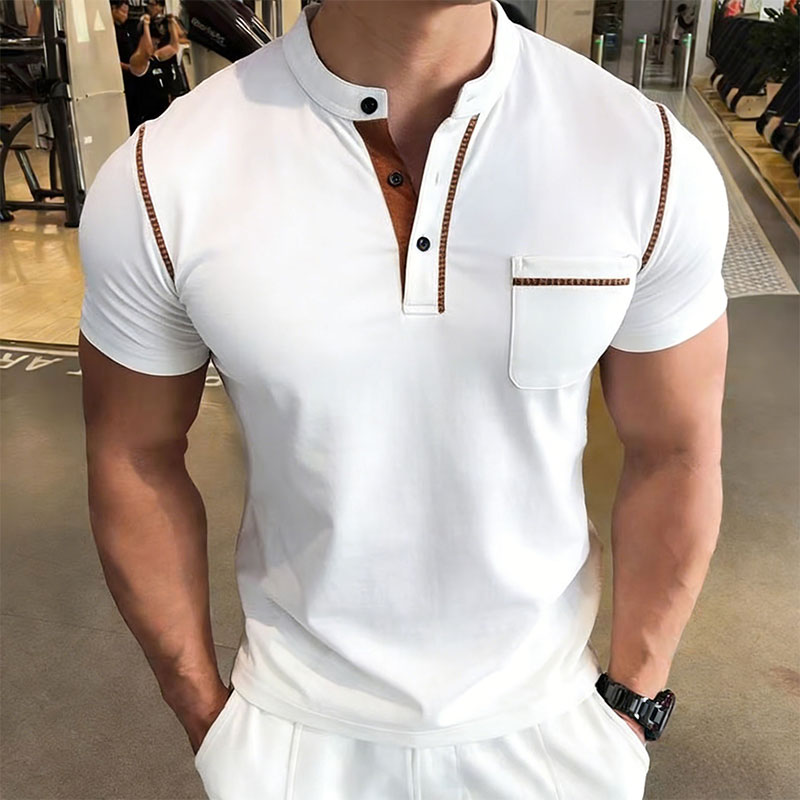New Summer Men's Henry Collar  - огляд і ціна Street Fashion Men